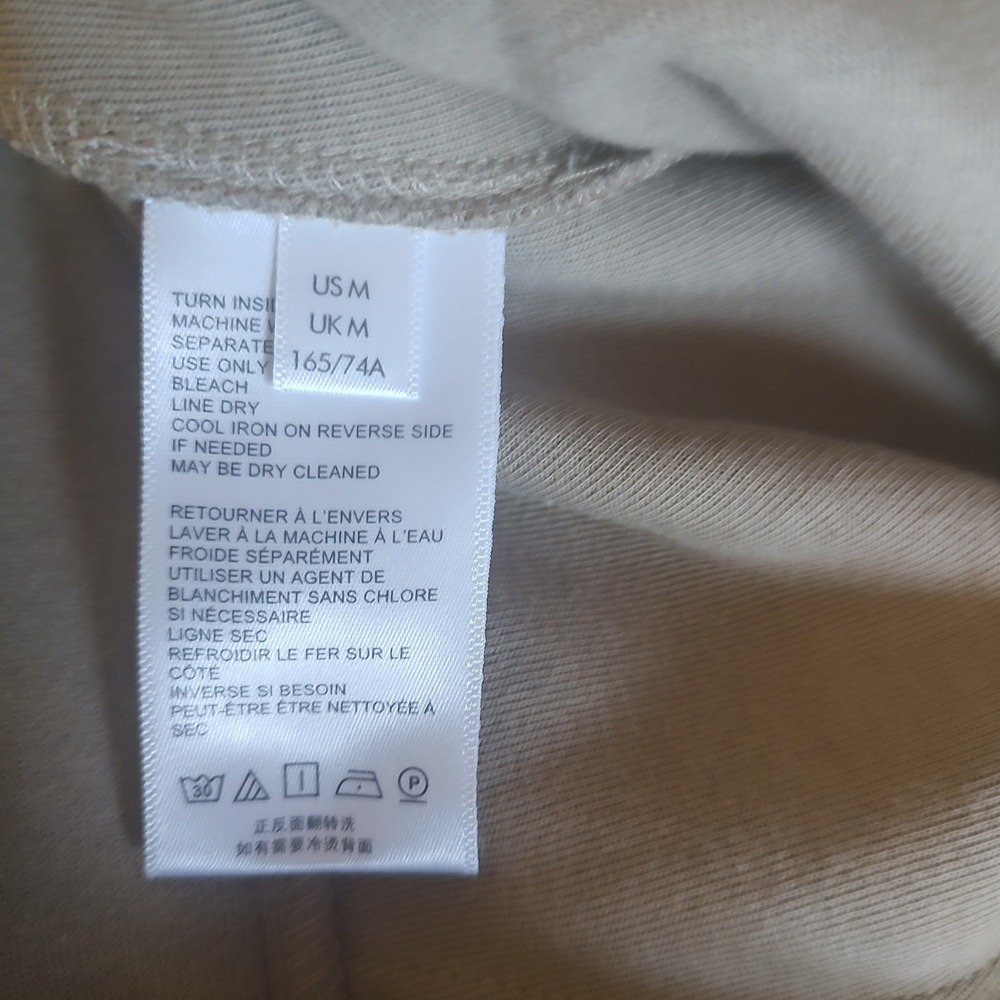 Urban Outfitters Taupe Pintuck‎ Wide Leg Trousers Mens Medium High Rise Grey
